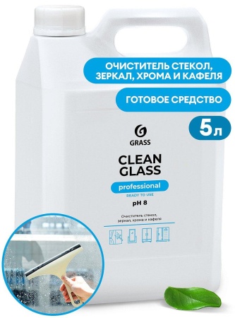 Средство для очистки стекол и зеркал Grass Clean glass Professional, 5 кг