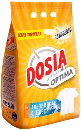Стиральный порошок Dosia Optima (Дося Оптима) Альпийская свежесть автомат, 6 кг