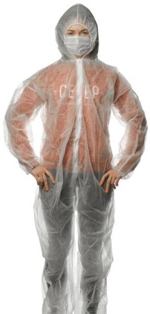 Комбинезон одноразовый Каспер, размер XXL-XXXL, 50 штук в упаковке