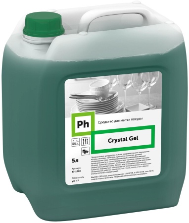 Средство для мытья посуды Ph Crystal Gel гель, 5 литров
