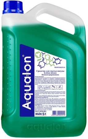 Средство для мытья посуды концентрированное Aqualon (Аквалон) Яблоко, 5 литров