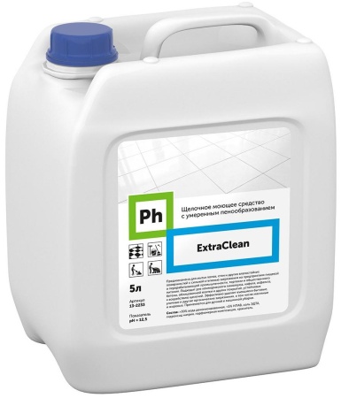 Средство для мытья полов, Ph ExtraClean Щелочное моющее средство, 5 литров