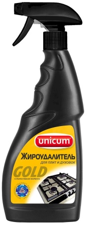 Средство для очистки грилей, плит, духовых шкафов от жира Unicum Gold (Уникум Голд) курок, 500 мл