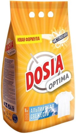 Стиральный порошок Dosia Optima (Дося Оптима) Альпийская свежесть автомат, 8 кг