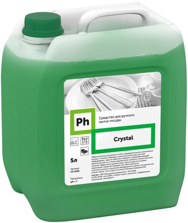 Средство для мытья посуды Ph Crystal, 5 литров