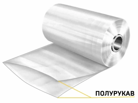 Пленка ТУ ПОФ 400мм/800 мм х 1250 метров, 15 мкм 