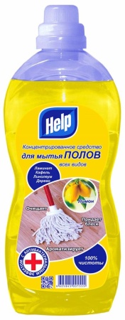 Средство для мытья полов Help (Хелп) концентрированное, 1 литр