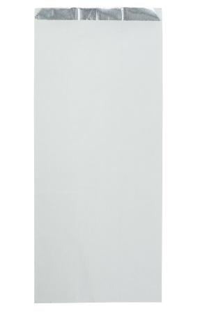 Пакет для кур бумажный, 140х90х320 мм, фольгированная бумага, белый, 1200 шт. в коробке