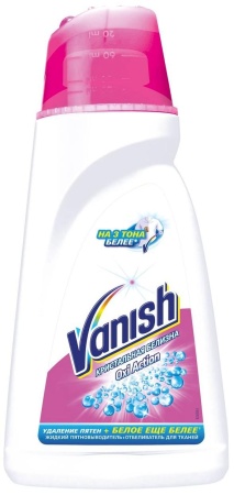 Пятновыводитель Vanish OXI Action (Ваниш окси экшн) Кристальная белизна, 1 литр