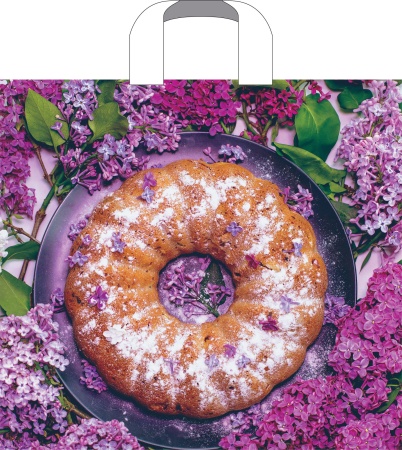 Пакет ПЭ с петлевой ручкой 38х34см (70) (Сладкий аромат)  (х50/500)