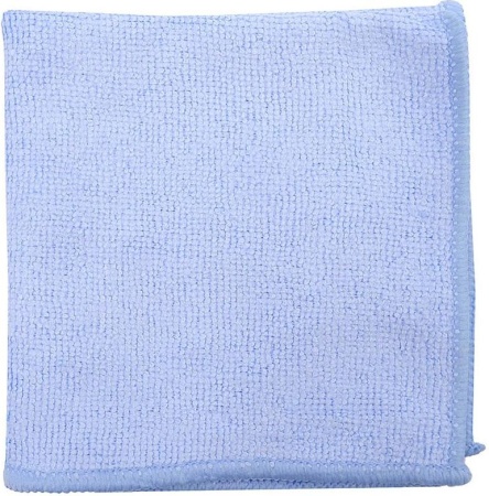 Салфетка из микрофибры 40х40 см, 220 г/м2, голубая, 50 штук в упаковке