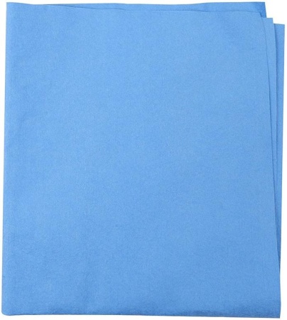 Салфетка из нетканой микрофибры (микроспан), 35х40 см, 100 г/м2, синяя