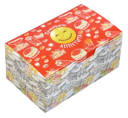Коробка на вынос Smile, 150х91х70 мм, в упаковке 200 штук