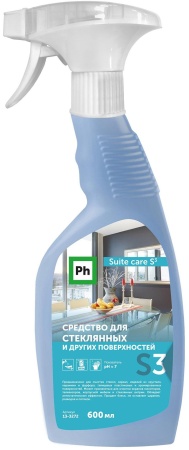Средство для стеклянных и других поверхностей Ph Suite care S3, 600 мл