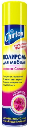 Полироль для мебели Chirton (Чиртон), Весенняя свежесть аэрозоль 300 мл