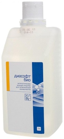 Жидкое мыло антисептическое Диасофт Био, 1 литр