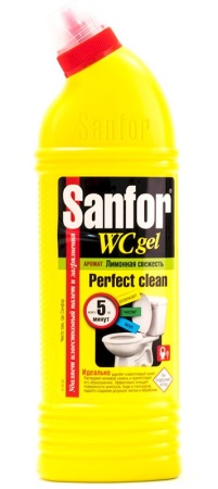 Чистящий гель для сантехники Sanfor WC Gel 750 мл *15