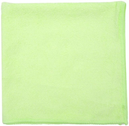 Салфетка из микрофибры 40х40 см, 220 г/м2, зеленая, 50 штук в упаковке