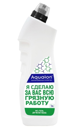 Aqualon WC-гель для чистки туалета Антиналет 1л *8