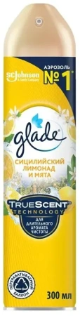Освежитель воздуха Glade (Глейд) Сицилийский лимонад и мята, 300 мл
