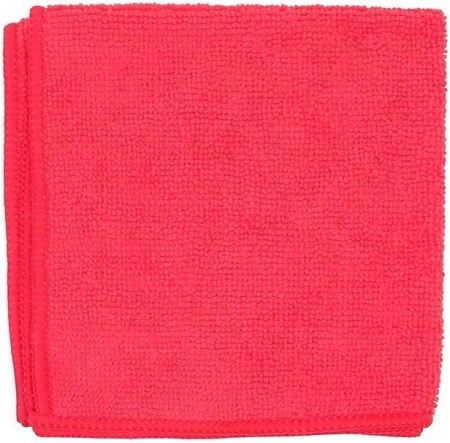 Салфетка из микрофибры 30х30 см, 180 г/м2, красная