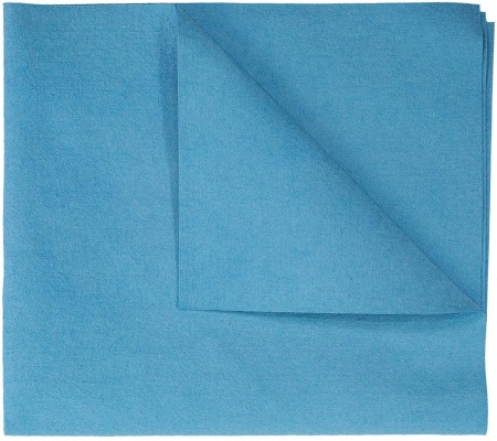 Салфетка из нетканой микрофибры (микроспан) 35х40 см, 140 г/м2, синяя